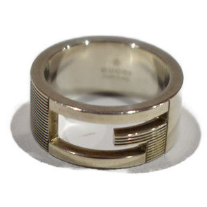 Gucci Branded GG Ring Silver